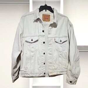 Vintage 90's Levi's Type III Trucker Denim Jacket Light Blue Wash Size Large
